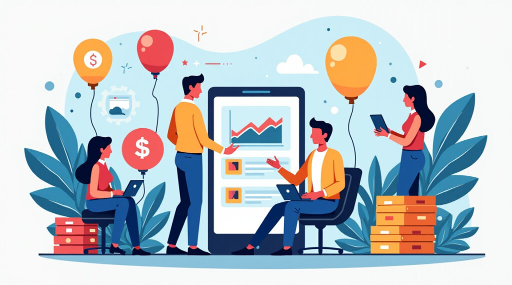 Ilustração informativa sobre Como começar no marketing de afiliados sem dinheiro: conceitos essenciais e aplicações práticas